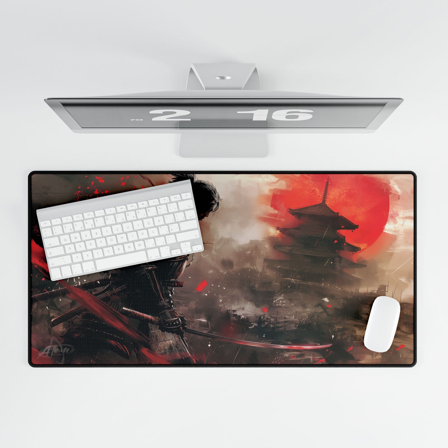 To the End - Samurai Gaming Desk Mat - AtomTheopolis
