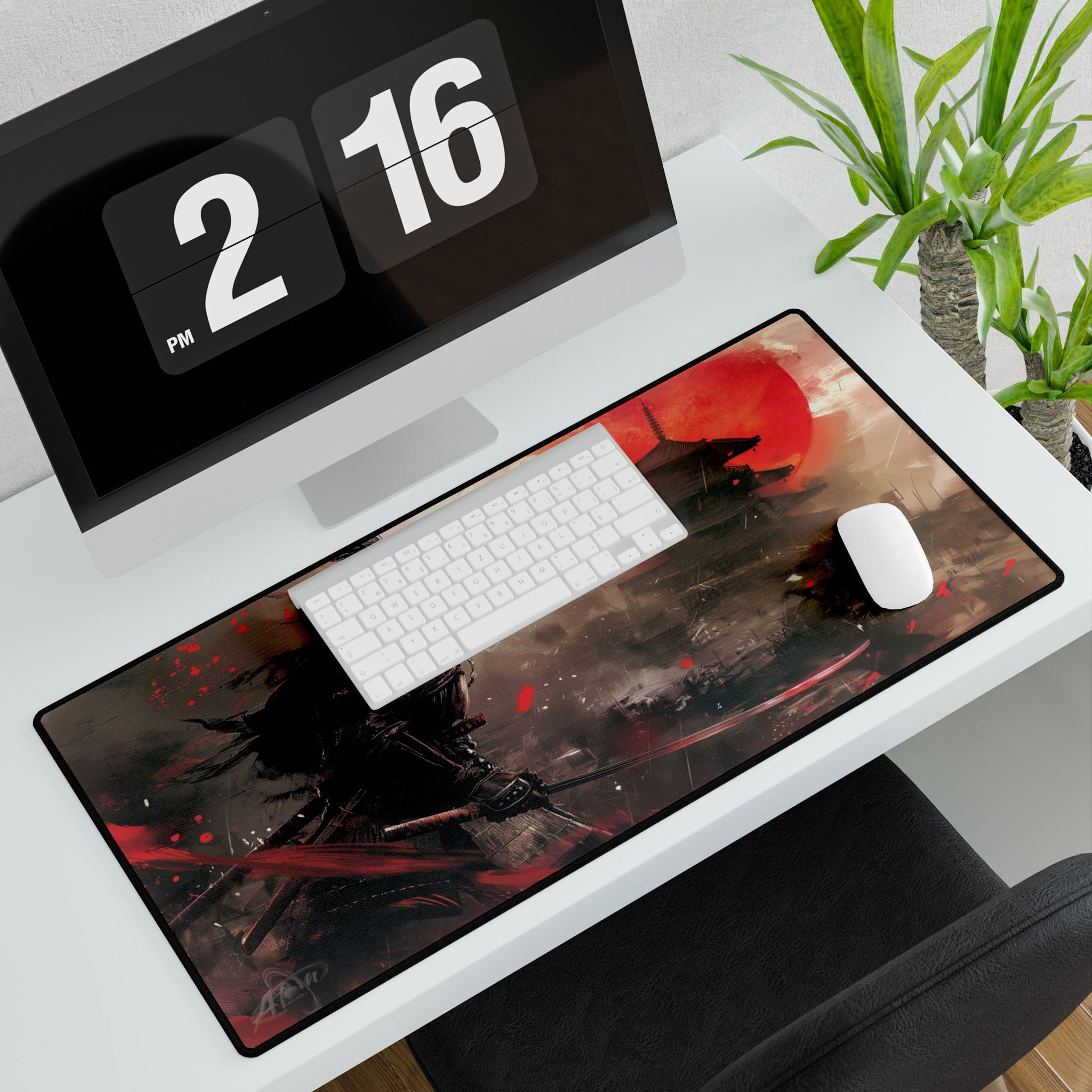 To the End - Samurai Gaming Desk Mat - AtomTheopolis