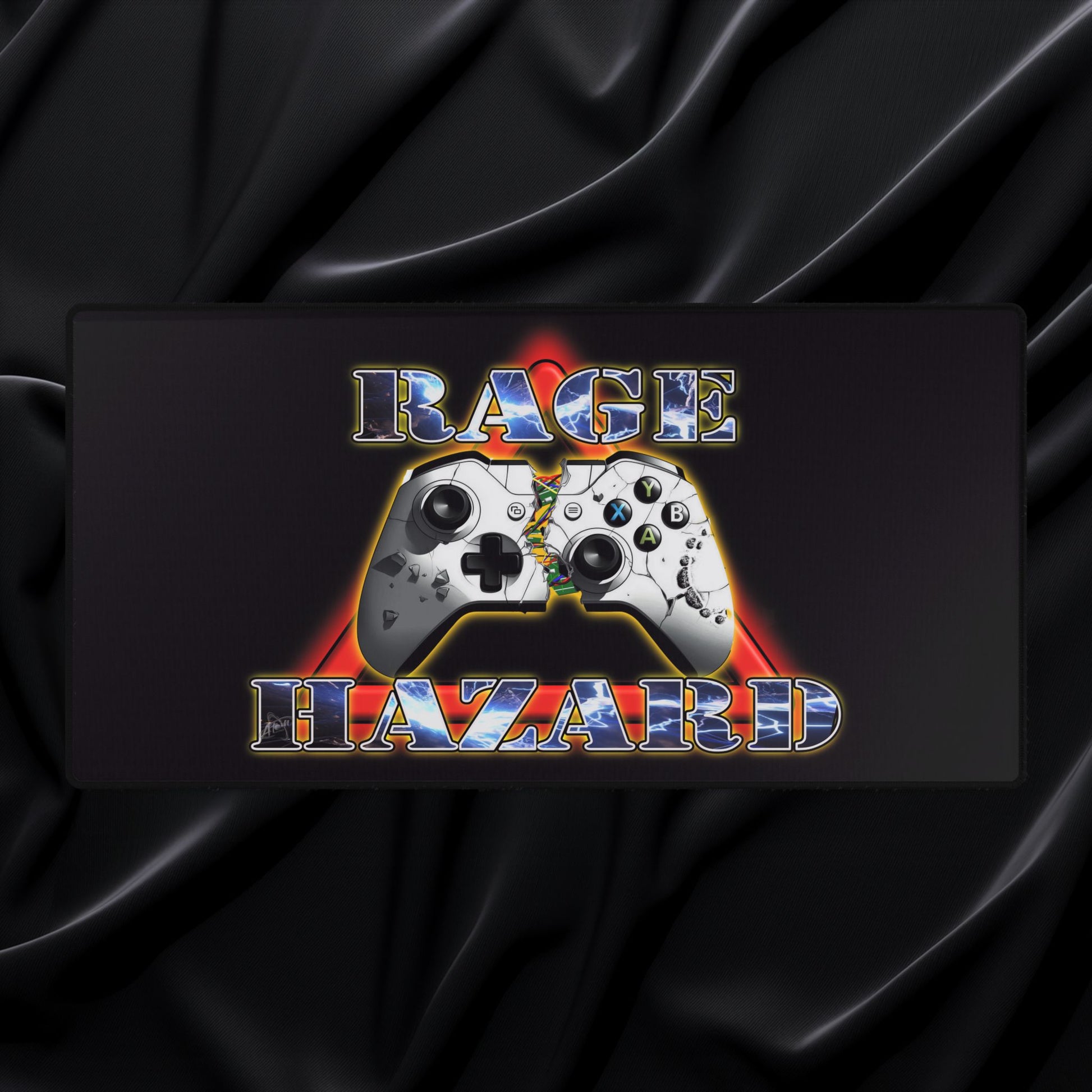 Rage Hazard - Gaming Desk Mat - AtomTheopolis