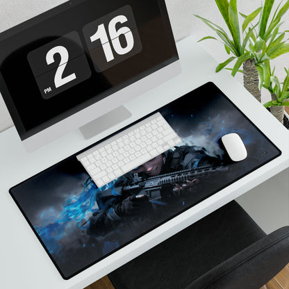 Cyber Huntress - Gaming Desk Mat - AtomTheopolis