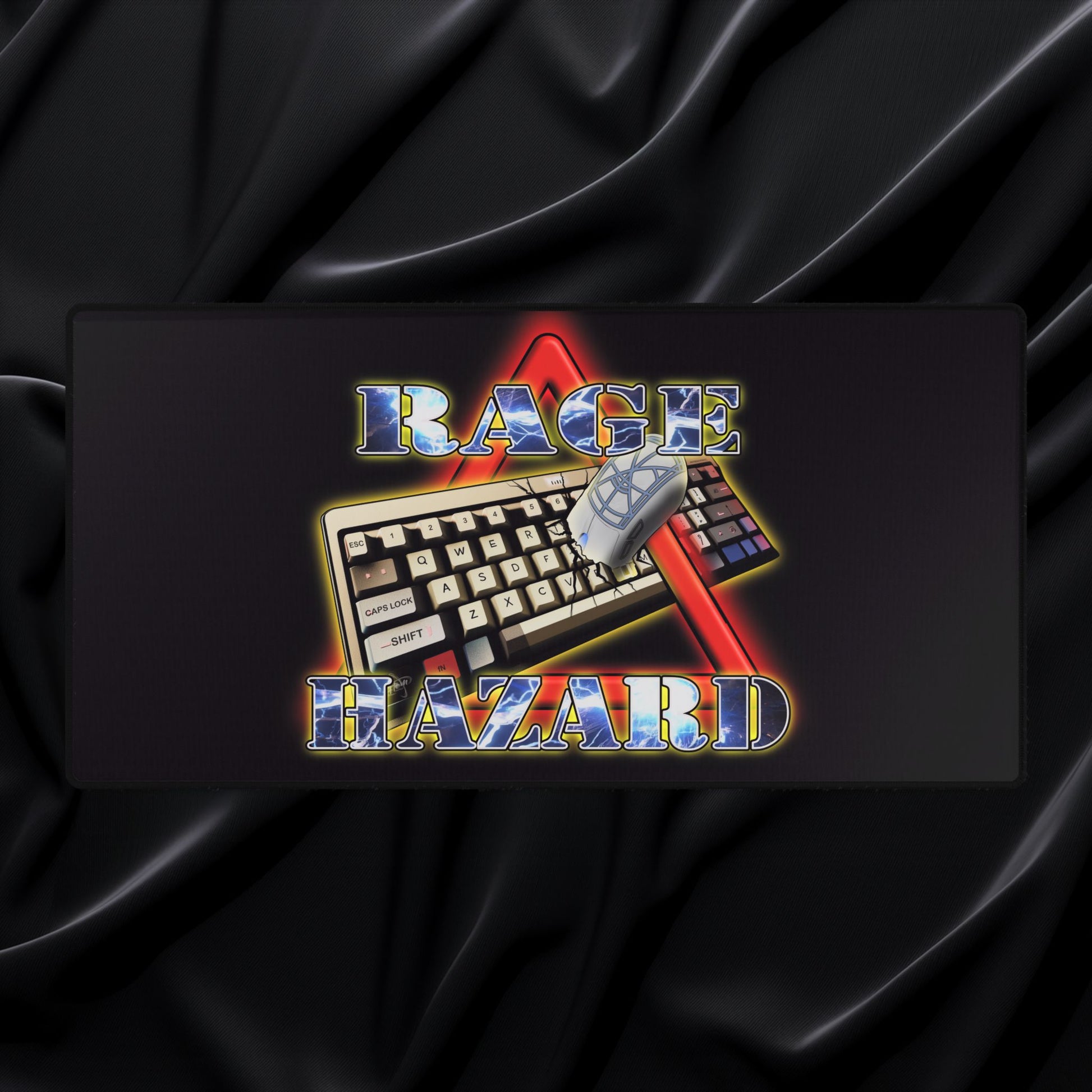 Rage Hazard - Gaming Desk Mat - AtomTheopolis