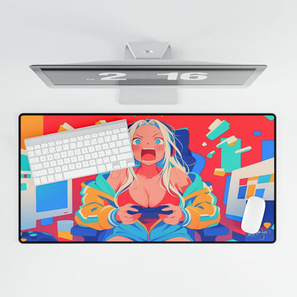 Anime Rage Gamer - Gaming Desk Mat - AtomTheopolis