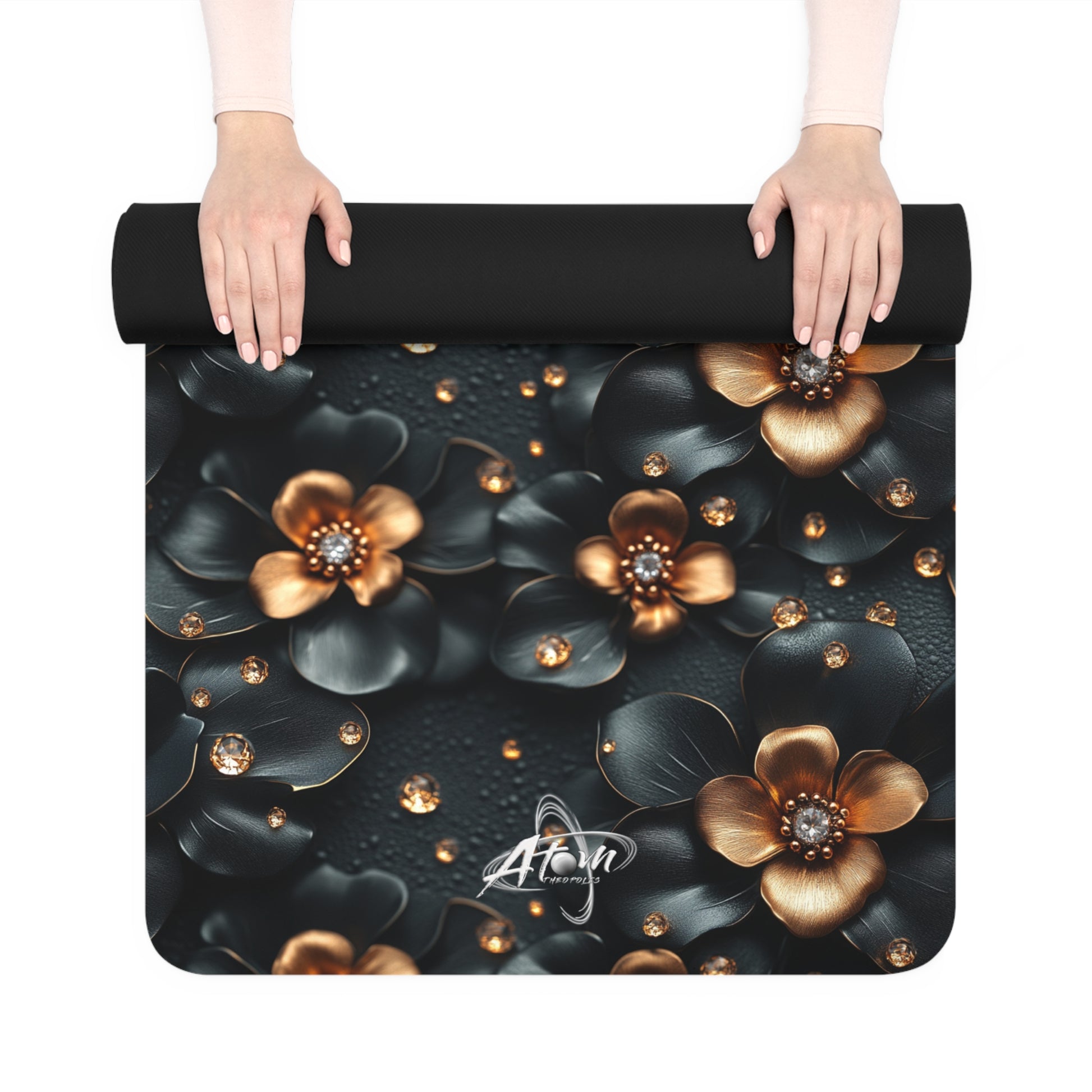 Luxury Floral Yoga Mat - AtomTheopolis