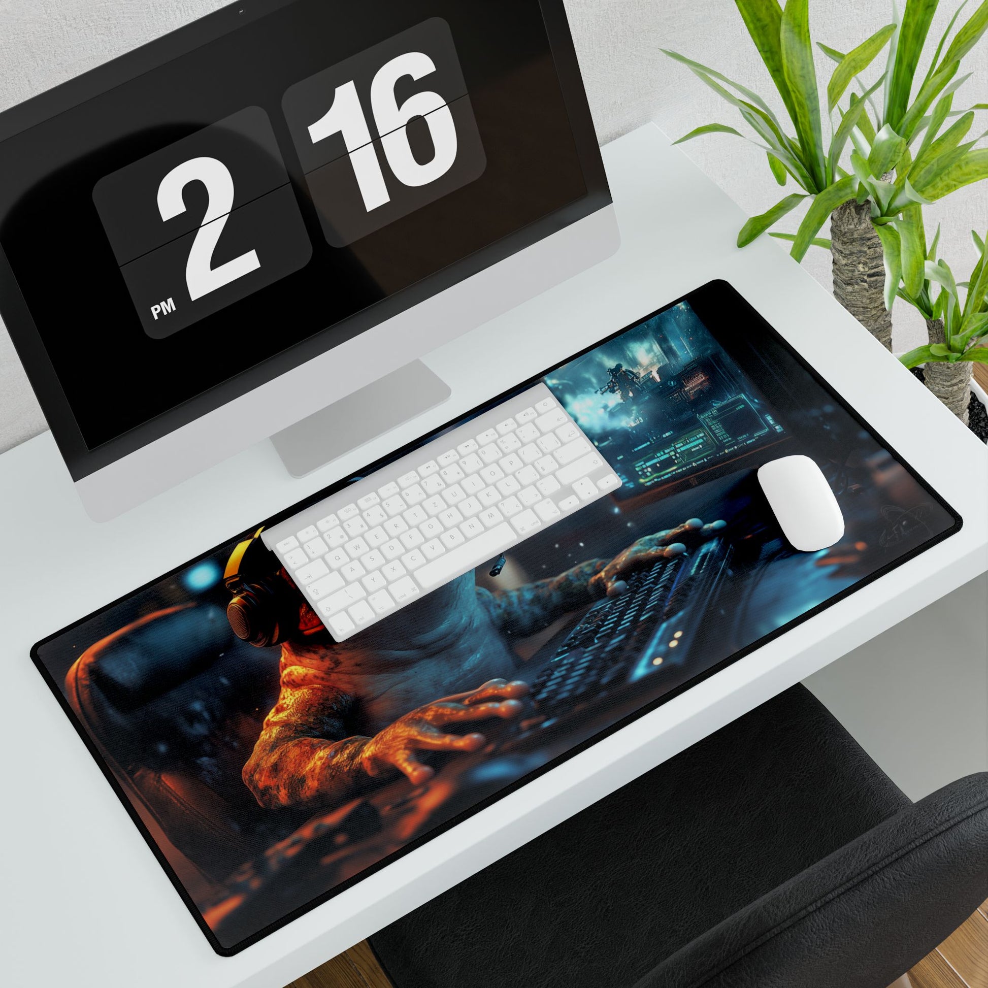 Stream Hopper - Gaming Desk Mat - AtomTheopolis