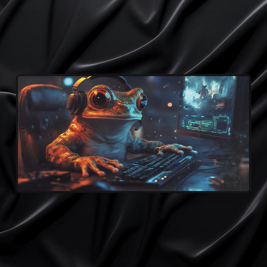 Stream Hopper - Gaming Desk Mat - AtomTheopolis