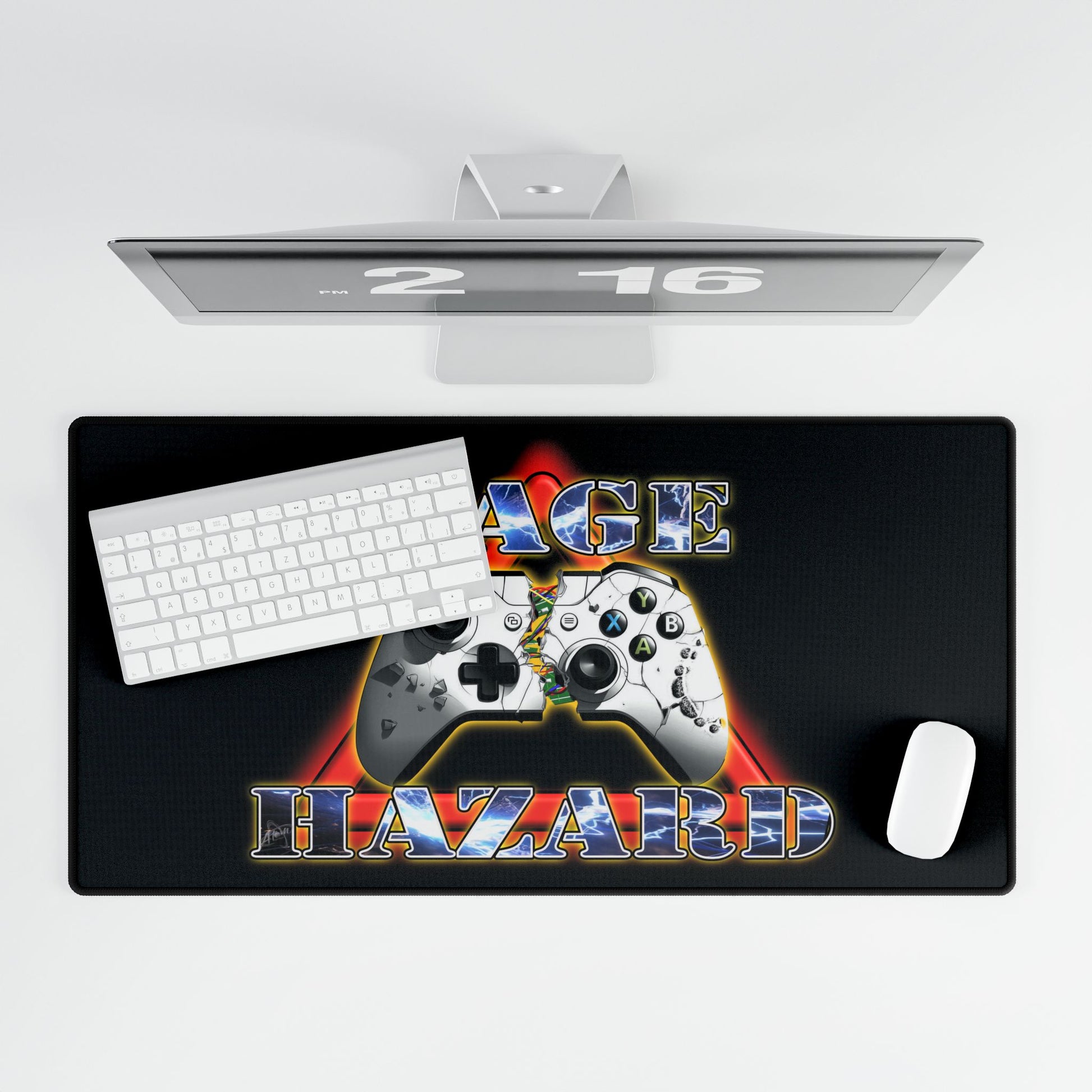 Rage Hazard - Gaming Desk Mat - AtomTheopolis