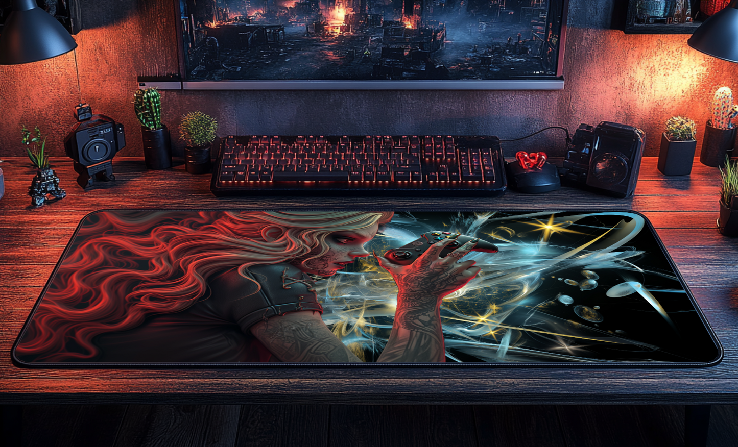 Level Up Beauty - Gaming Desk Mat - AtomTheopolis