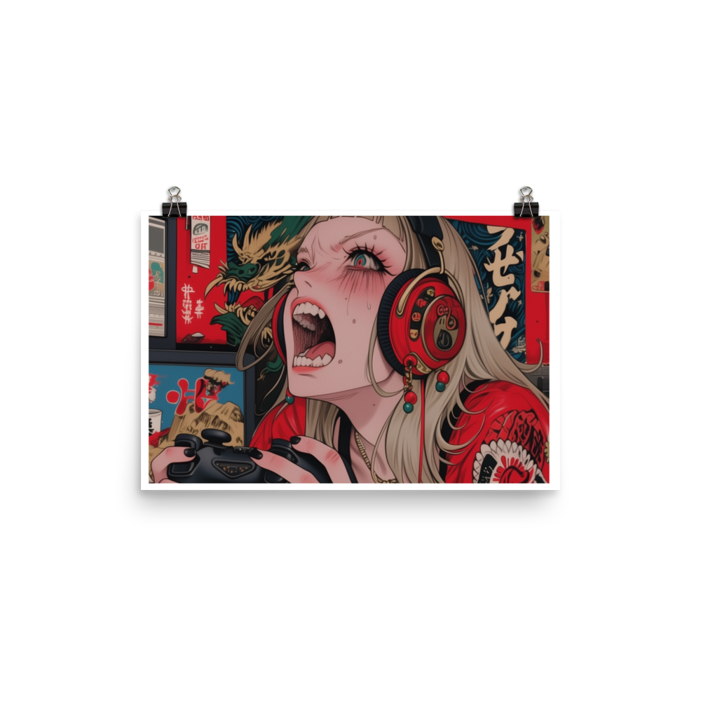 Rage Mode: Gamer Fury Poster - AtomTheopolis