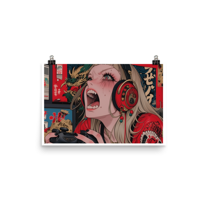 Rage Mode: Gamer Fury Poster - AtomTheopolis